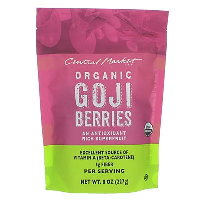 slide 1 of 1, Central Market Organic Goji Berries, 8 oz