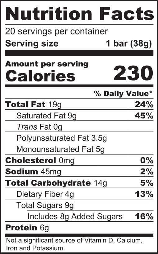 slide 3 of 3, Best Express Foods Universal Bakery Organic Paleo Bars, 20 ct