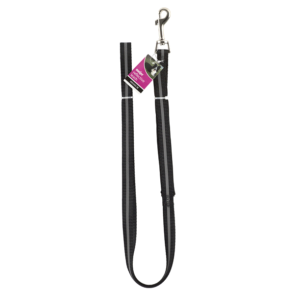 slide 1 of 1, Meijer Reflective Dog Leash, Medium, Black, MED