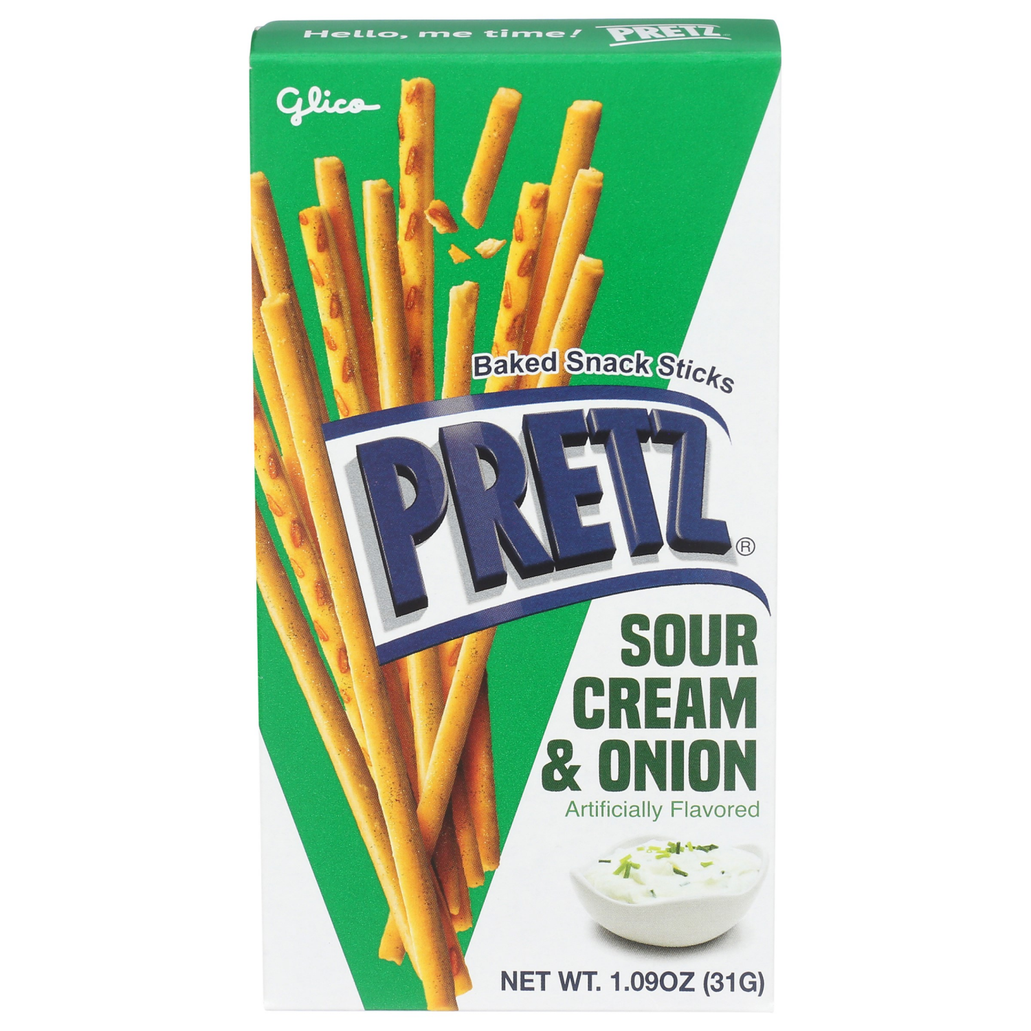 slide 1 of 2, Pretz Sour Cream & Onion Baked Snack Sticks 1.09 oz, 1.09 oz