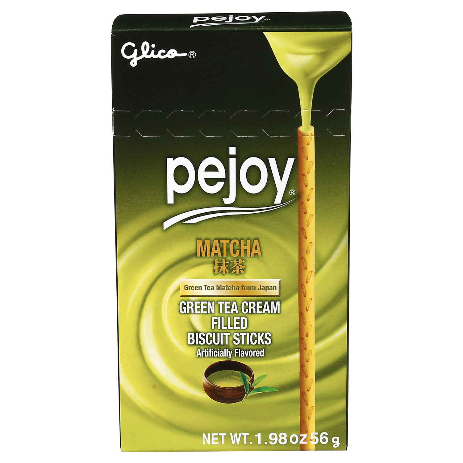 slide 1 of 3, pejoy Matcha Biscuit Sticks 1.98 oz, 1.98 oz