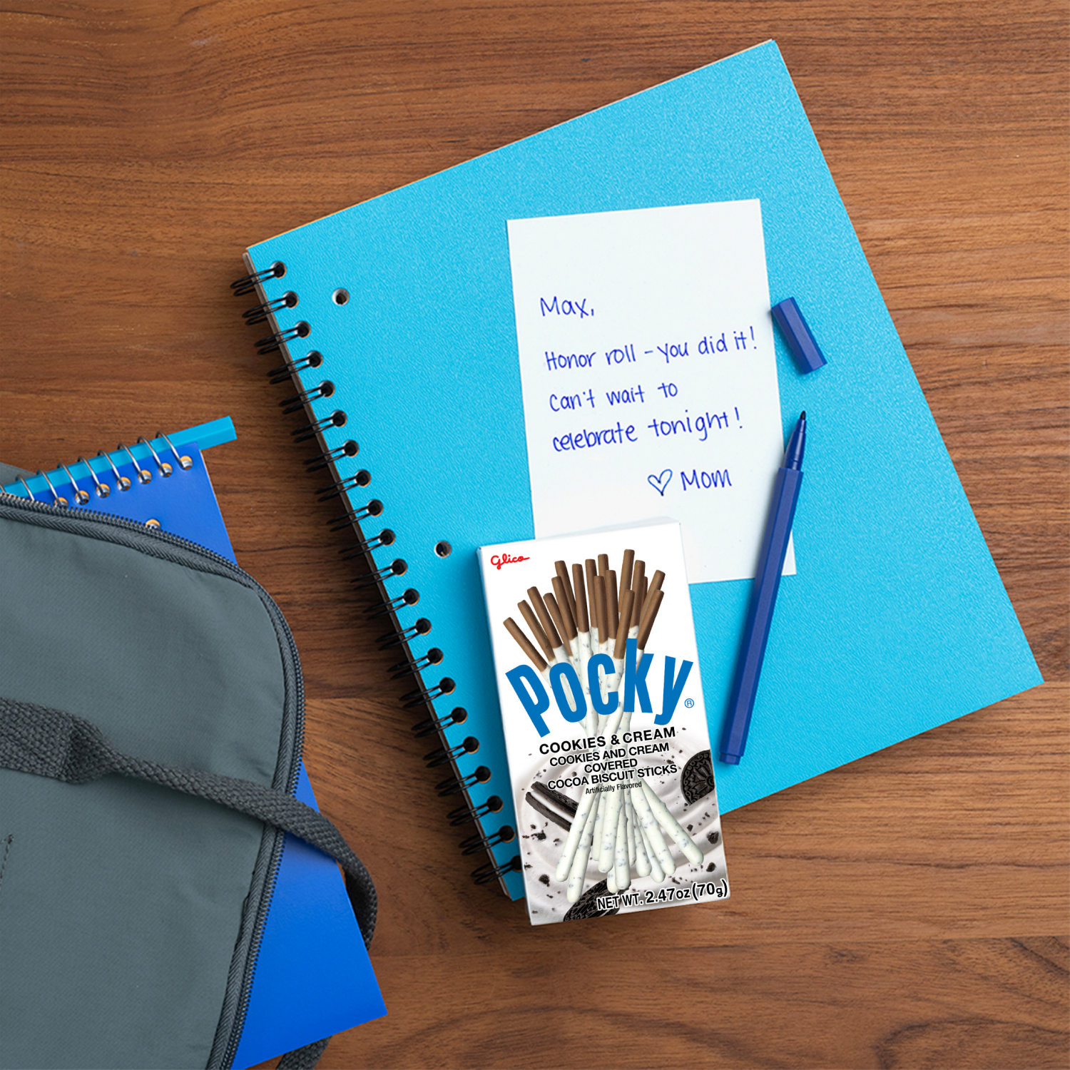 slide 3 of 6, Pocky Cookie & Cream Biscuit Sticks 2.47 oz, 2.47 oz