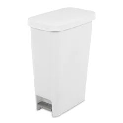Sterilite Slim Step On Wastebasket
