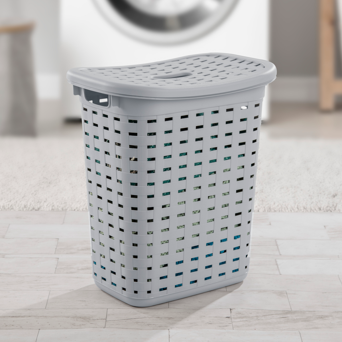 slide 6 of 9, Sterilite Weave Laundry Hamper, 1 ct