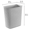 slide 2 of 17, Sterilite Weave Wastebasket Cement, 1 ct