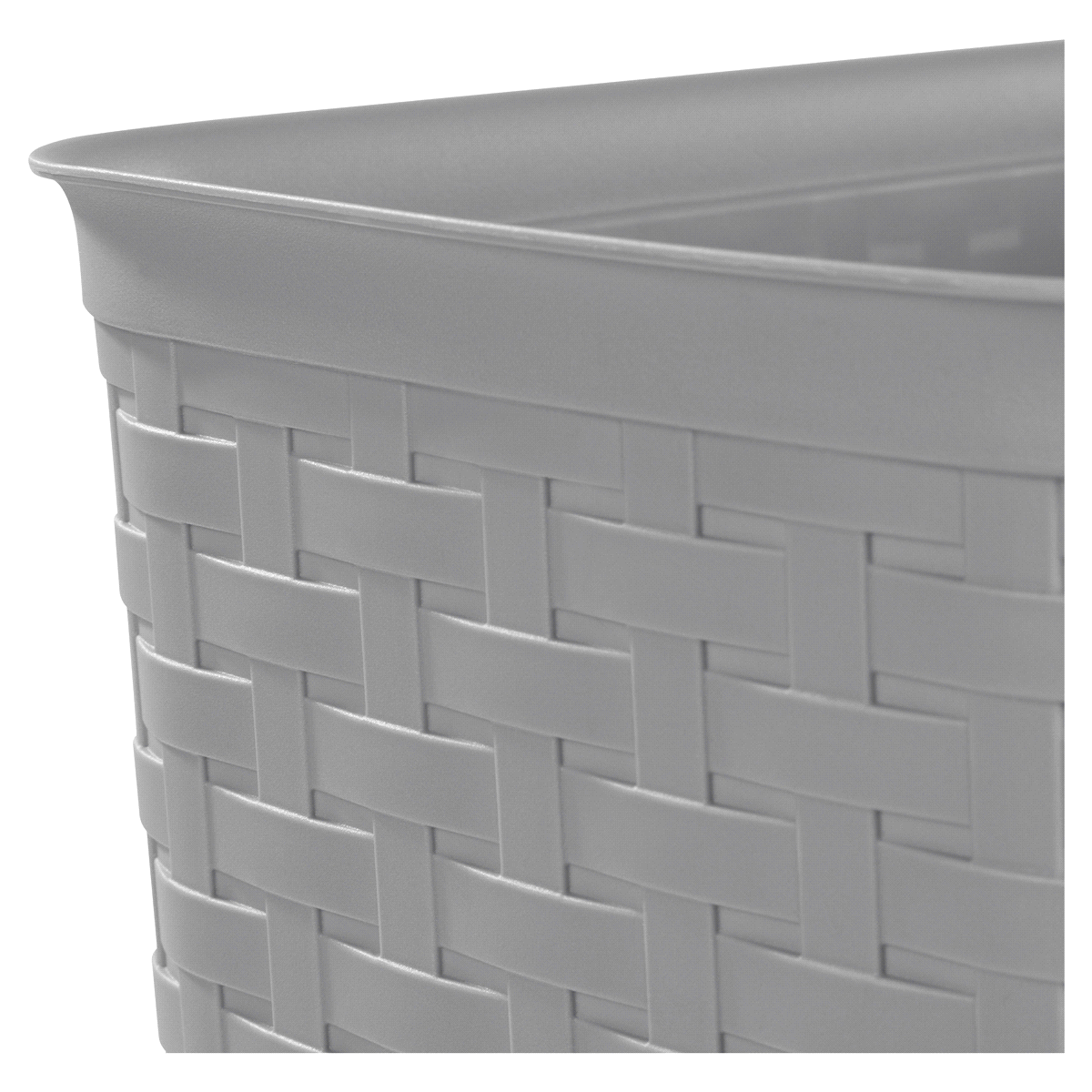 slide 13 of 17, Sterilite Weave Wastebasket Cement, 1 ct