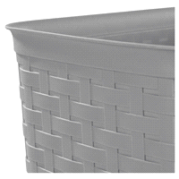 slide 11 of 17, Sterilite Weave Wastebasket Cement, 1 ct