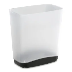 Sterilite 3.3 Gallon Slim Rectangular Flat Gray Wastebasket 1 ea