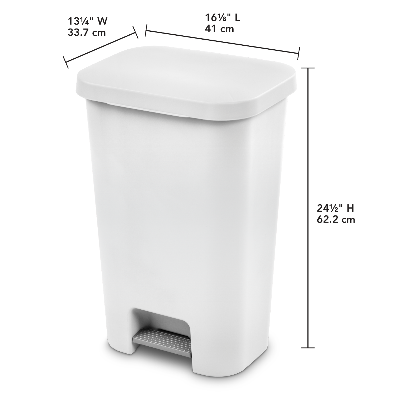 slide 3 of 3, Sterilite / StepOn Wastebasket, 1 ct