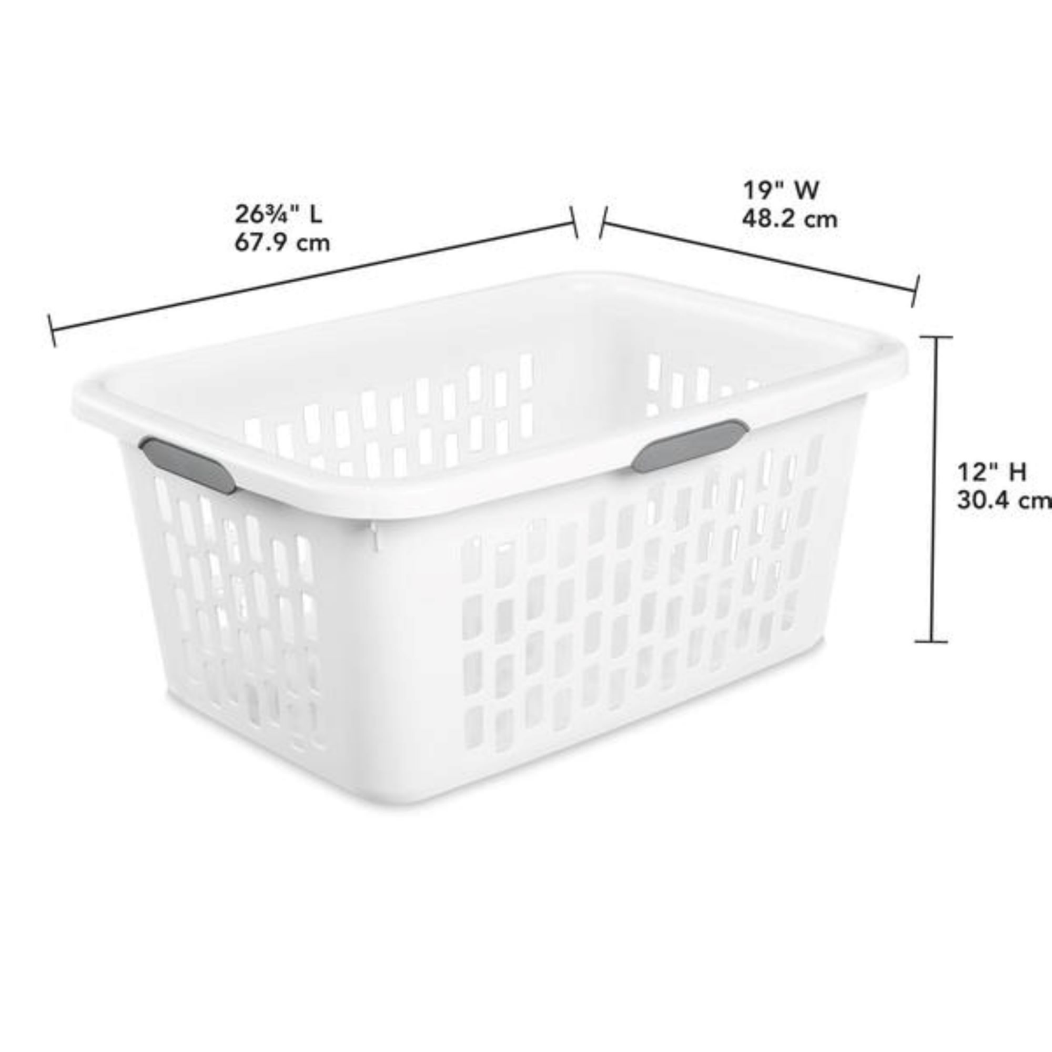 slide 2 of 2, Sterilite 2 Bushel Ultra Laundry Basket - White, 1 ct