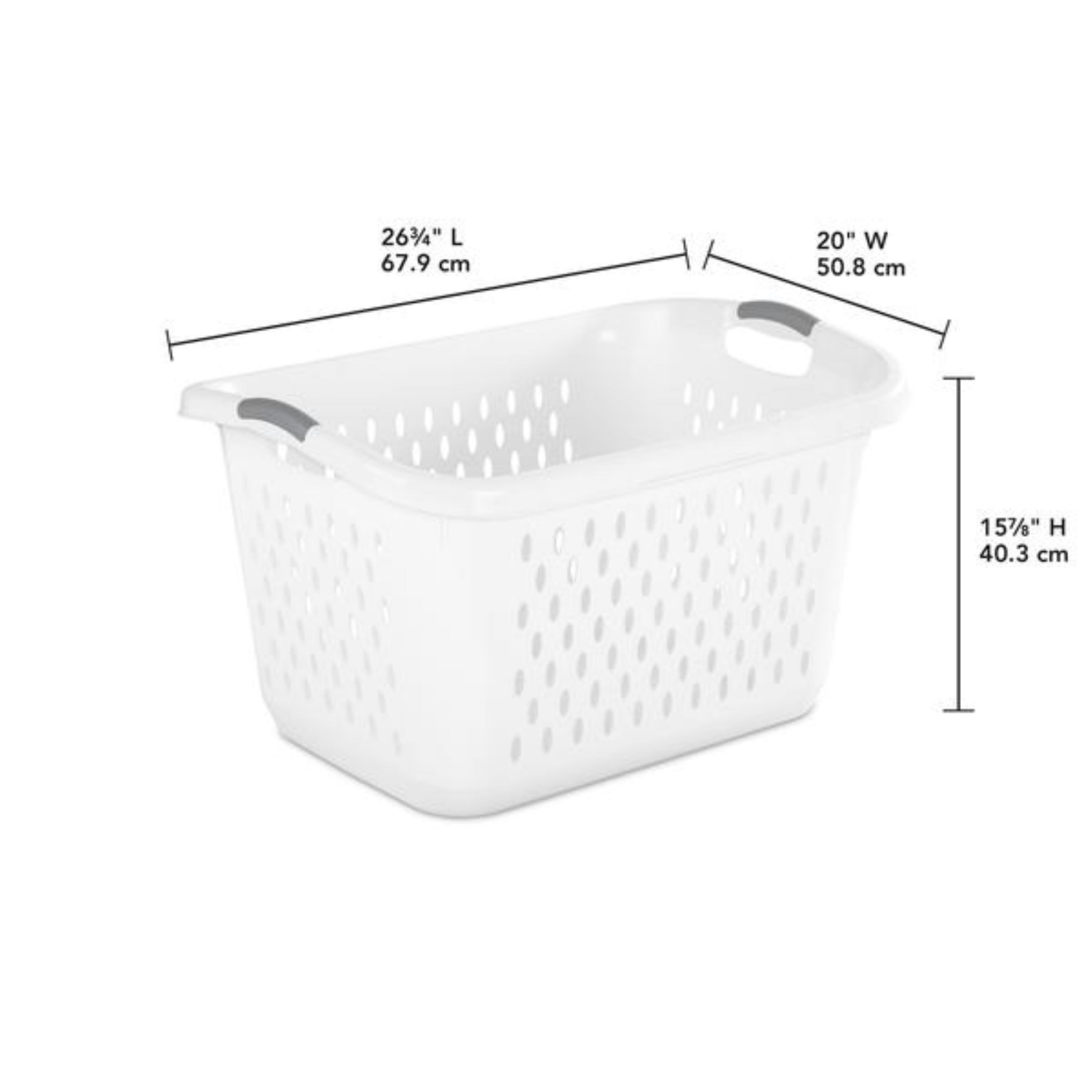 slide 2 of 2, Sterilite 2.7 Bushel Laundry Basket, 1 ct