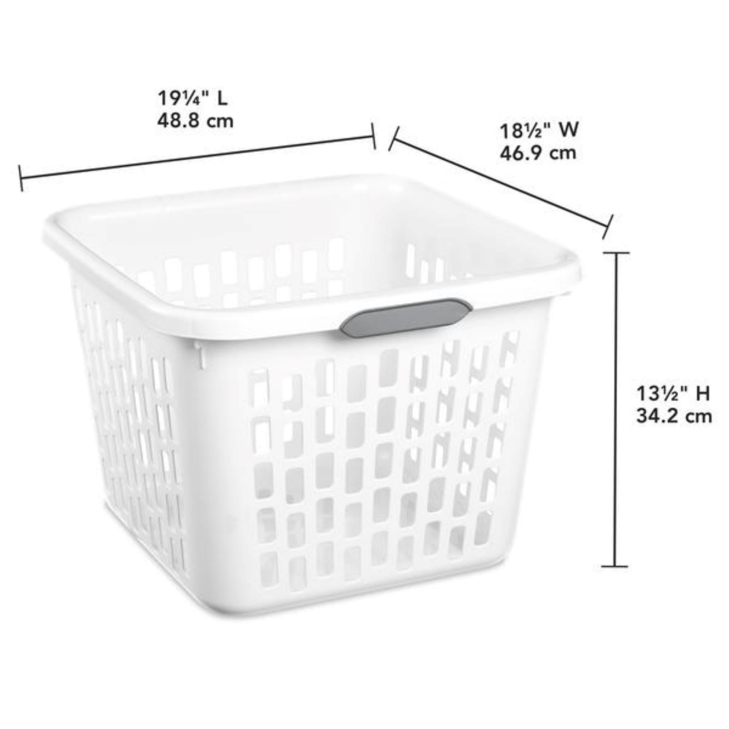 slide 2 of 2, Sterilite White 53 L Basket 1 Each, 1 ct