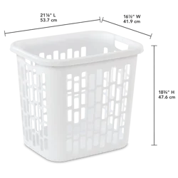 United Solutions Sterilite Easy Carry Hamper White