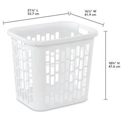 United Solutions Sterilite Easy Carry Hamper White