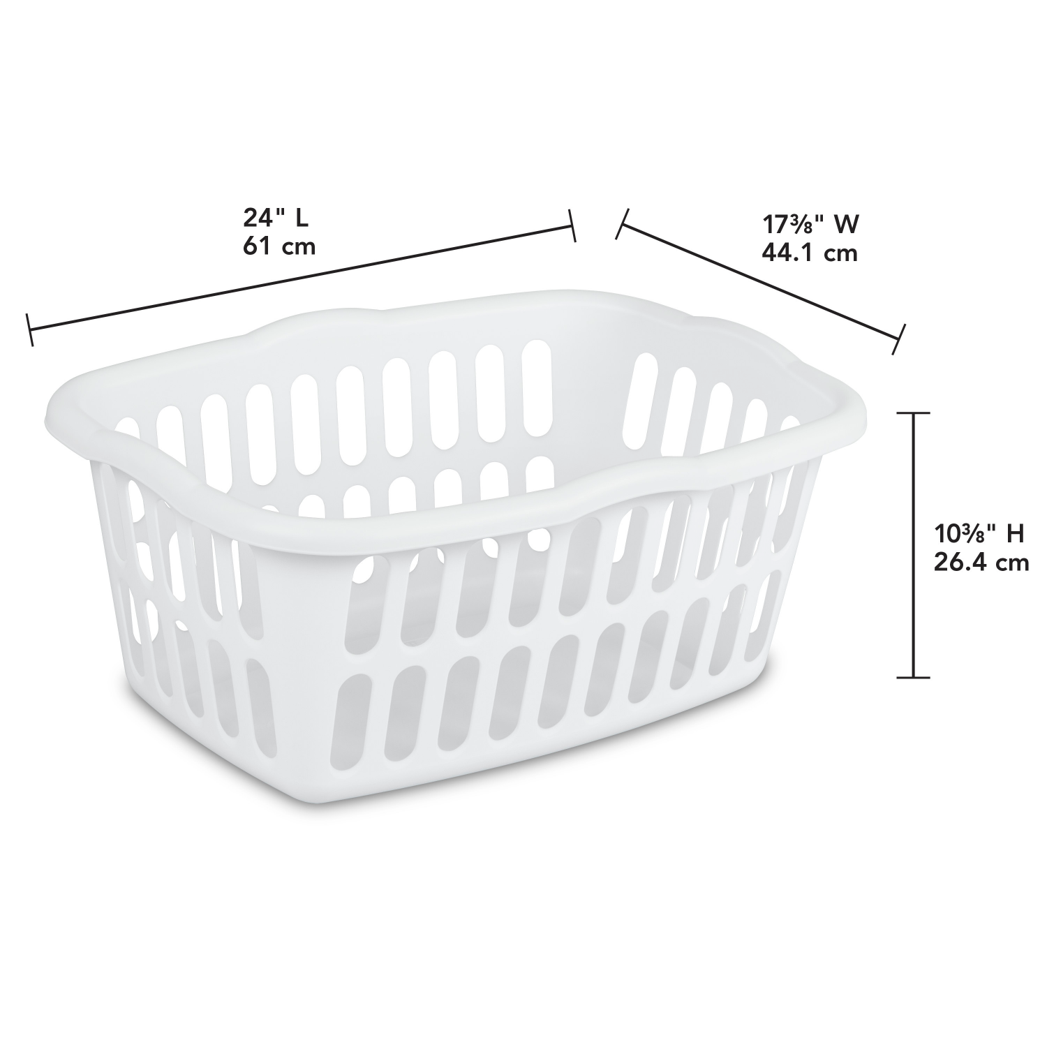 slide 2 of 4, Sterilite Laundry Basket 1 ea, 1 ct