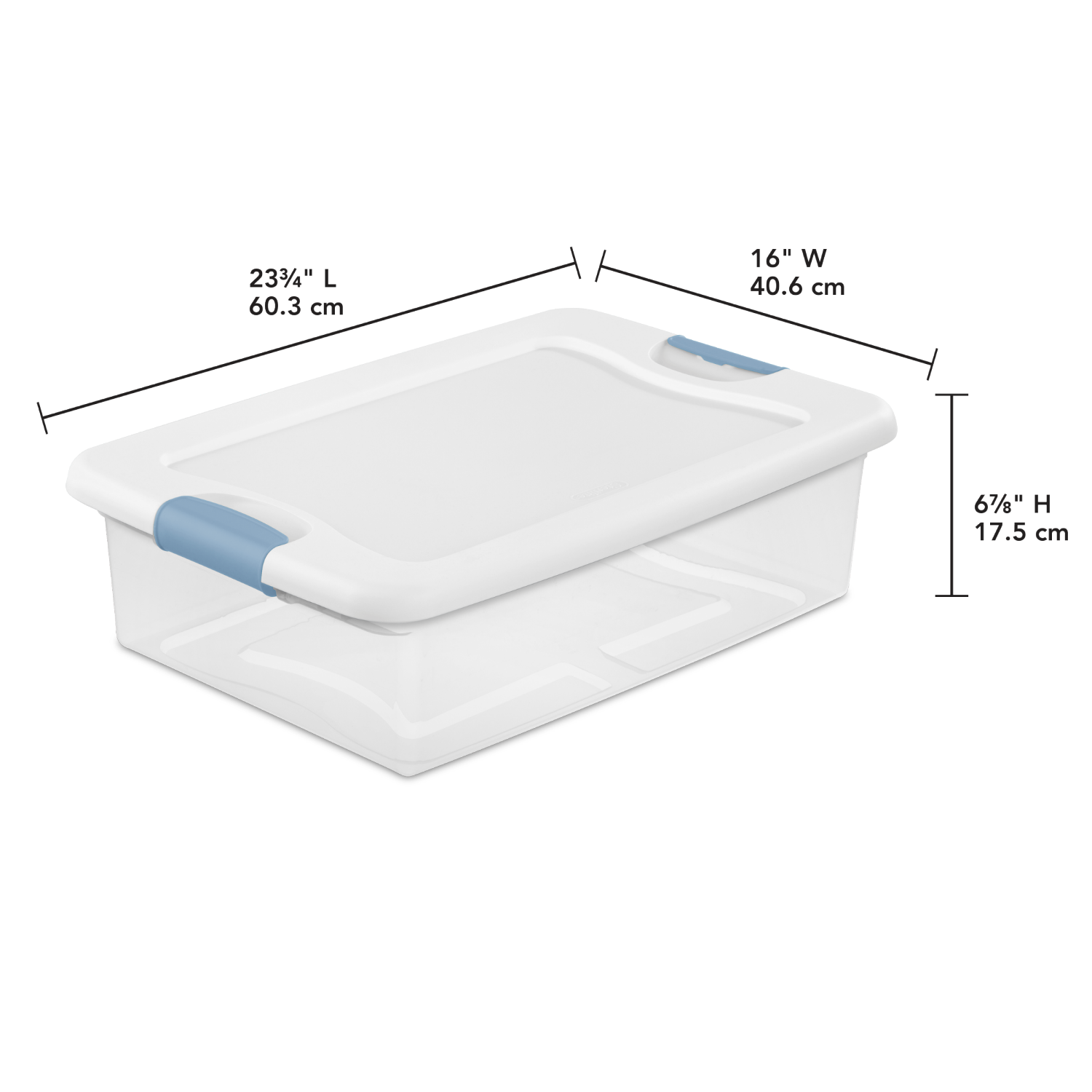 slide 2 of 4, Sterilite Latching Storage Tote - Set of 6, 32 qt