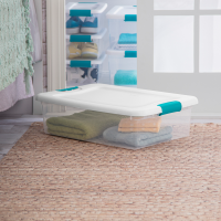 slide 3 of 13, Sterilite Latching Storage Tote, 32 qt