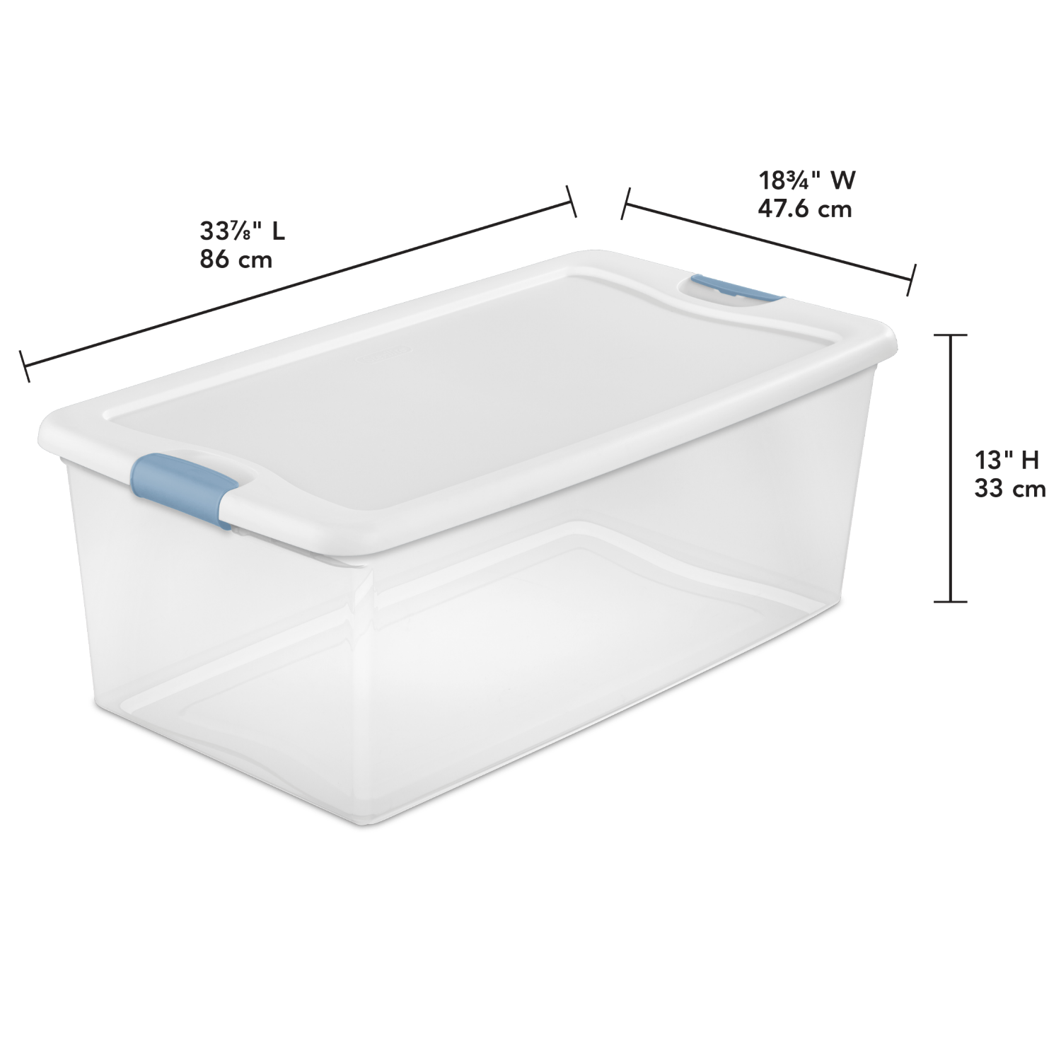 slide 2 of 2, Sterilite Latching Box, 106 qt