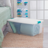 slide 9 of 13, Sterilite Latching Box, 106 qt