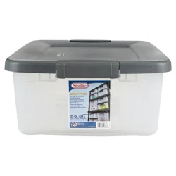 Sterilite Shelftotes Storage Tote With Lid - Clear