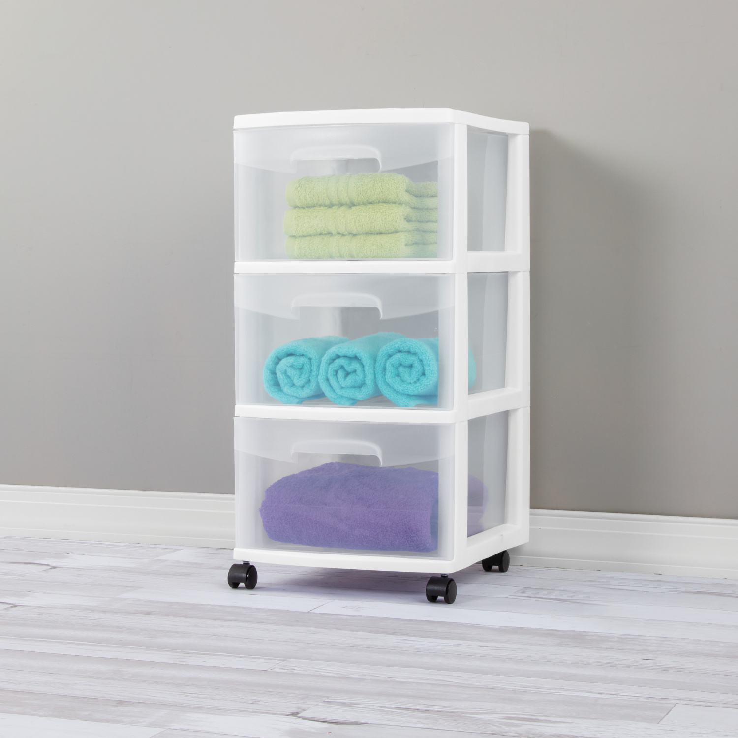 slide 5 of 6, Sterilite 3-Drawer Cart - White, 1 ct