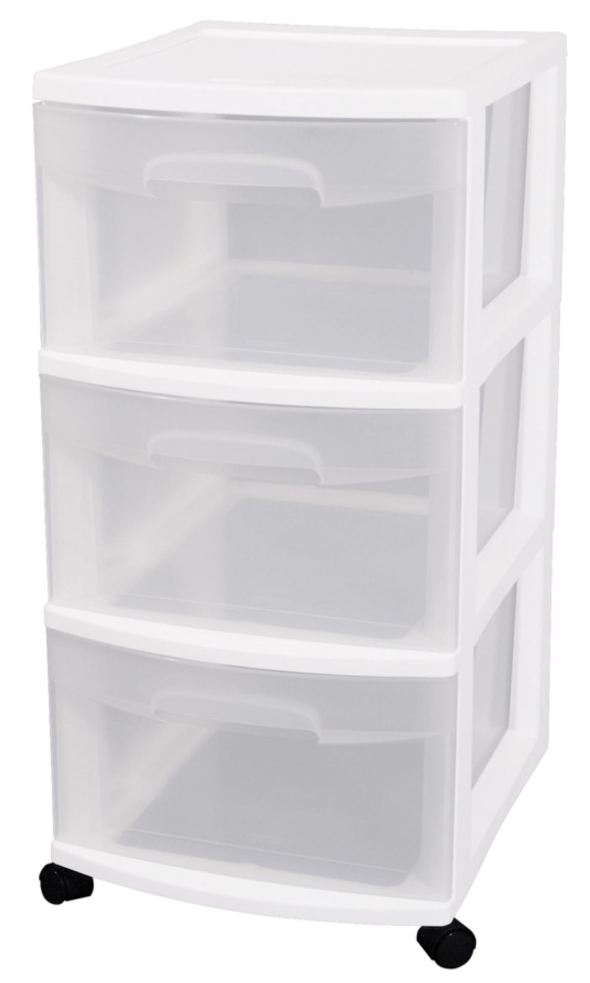 slide 6 of 6, Sterilite 3-Drawer Cart - White, 1 ct