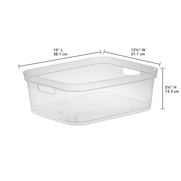 slide 11 of 13, Sterilite Short Storage Bin, 1 ct