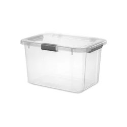 Sterilite 30qt Hinged Lid Latch Box