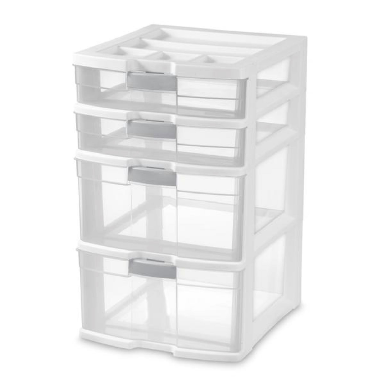 slide 1 of 5, Sterilite 4 Drawer Locking Tower Black, 1 ct