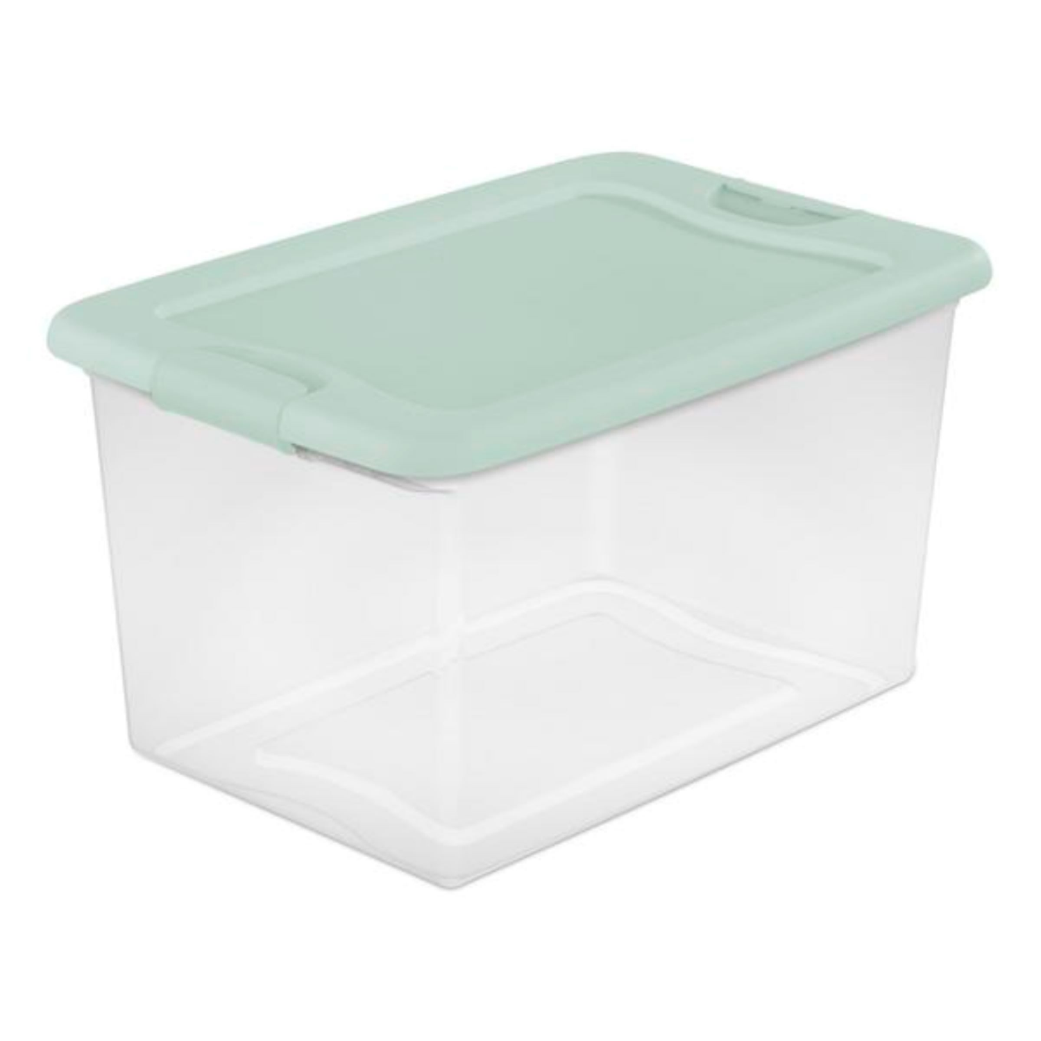slide 1 of 2, STERILITE 64 QT LATCH BOX-MINDFUL MINT, 64 qt