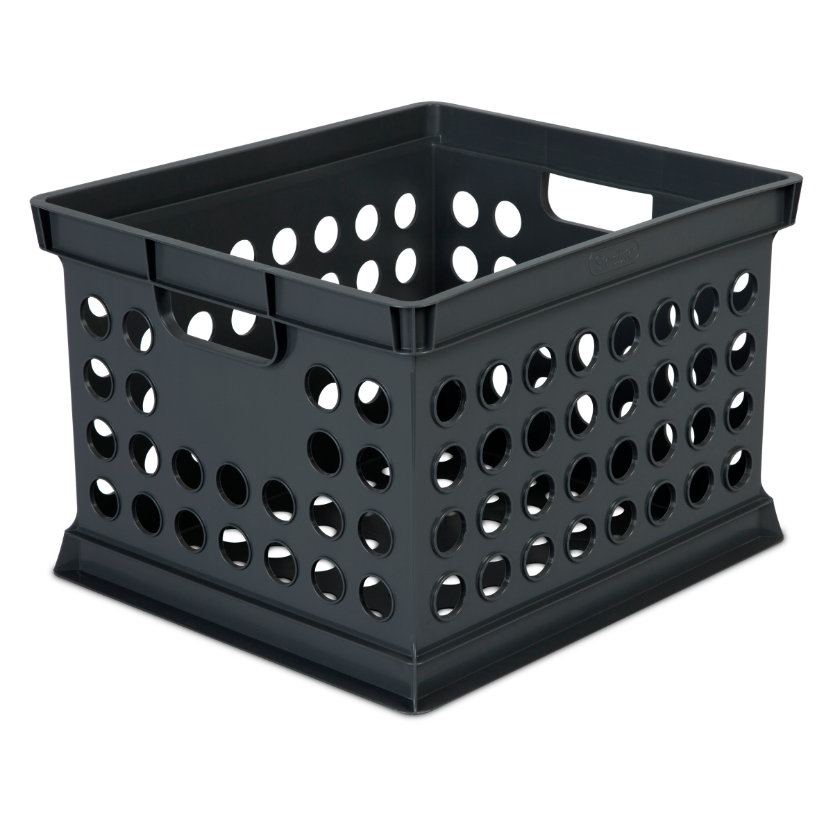 slide 6 of 9, Sterilite Storage Crate, Black, 1 ct