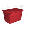 slide 4 of 9, Sterilite Seasonal Storage Tote - Rocket Red, 30 gal