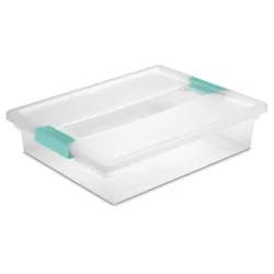 Sterilite Sterlite Large Clip Box Clear With Soft Fern Latches