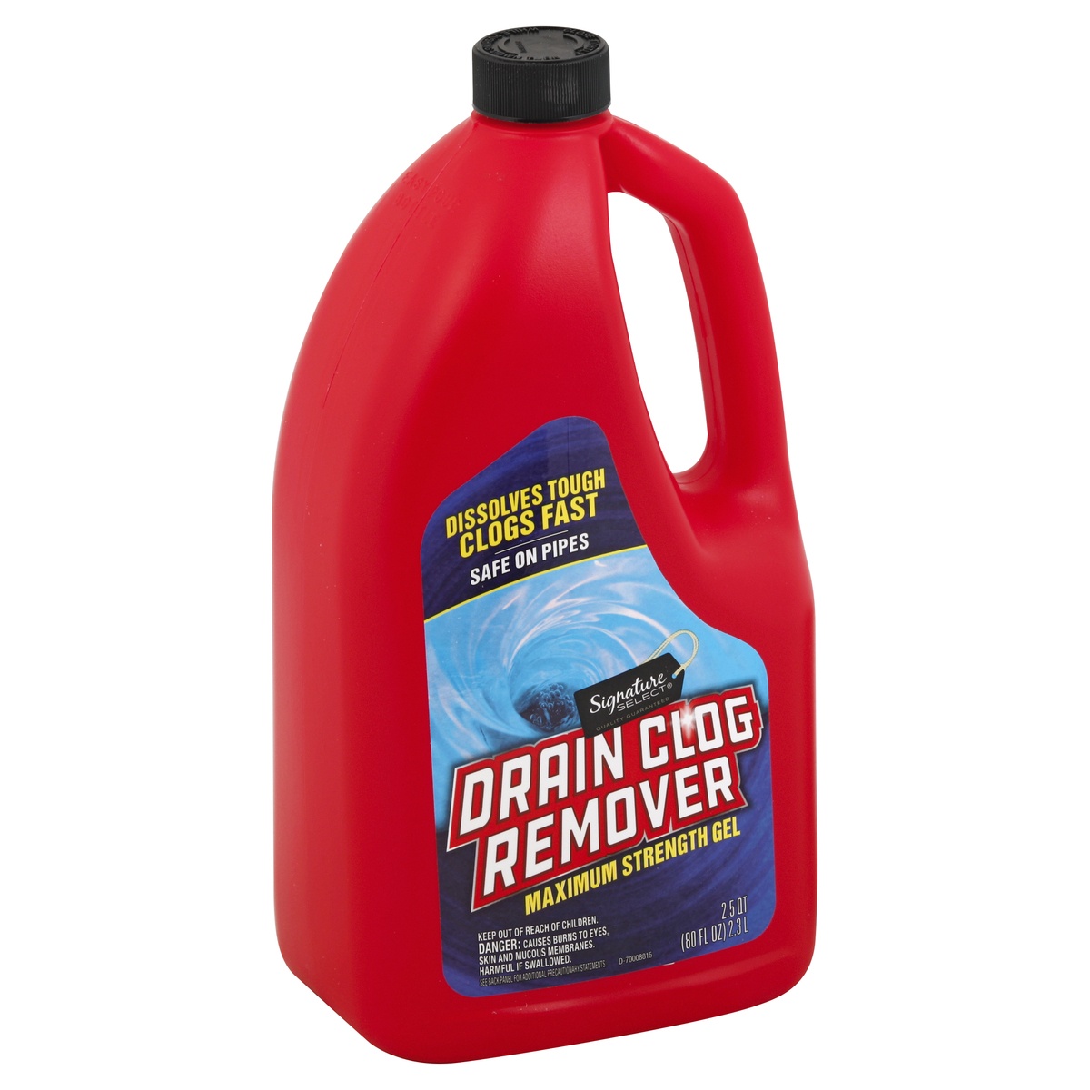 slide 2 of 3, Signature Select Drain Clog Remover 80 oz, 