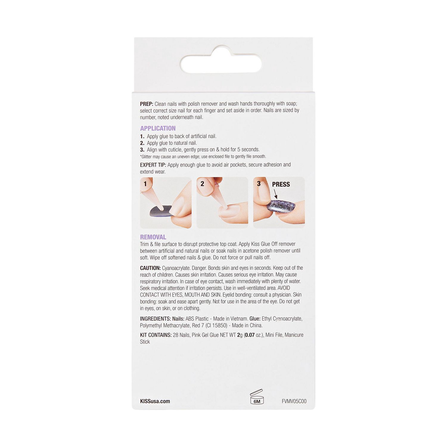 slide 3 of 4, KISS NAIL Ks Voguish Fantasy, Get Lucky, 1 ct