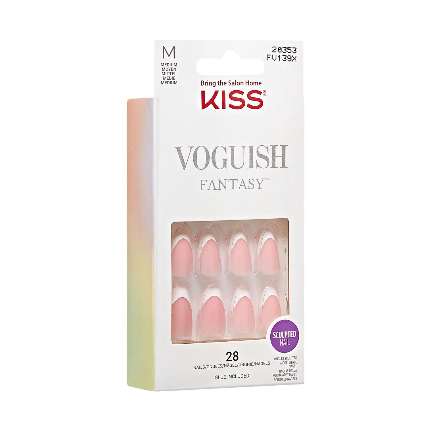 slide 2 of 4, KISS NAIL Ks Voguish Fantasy, Get Lucky, 1 ct