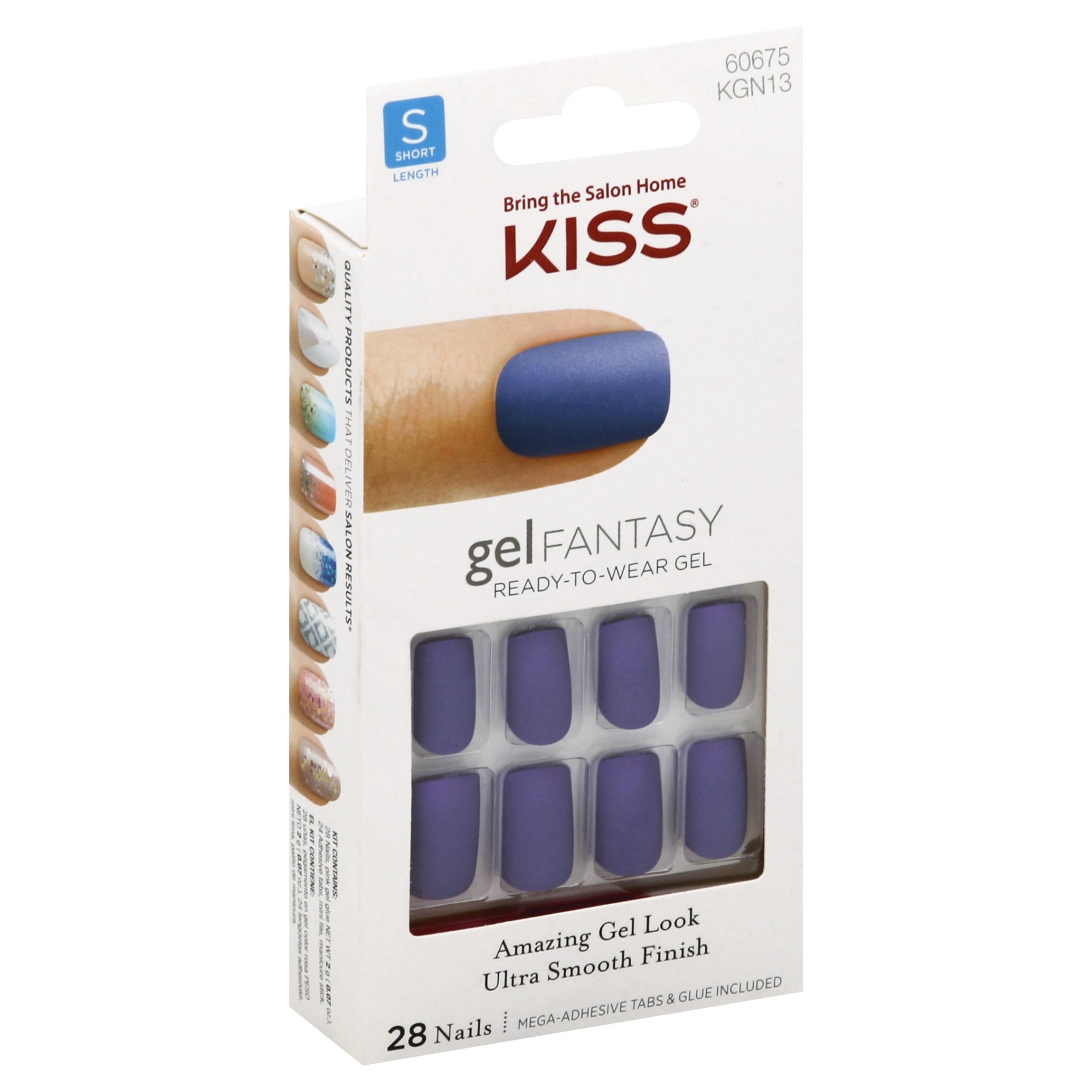 slide 1 of 1, Kiss Gel Fantasy Color Nails - Fresh Air, 28 ct