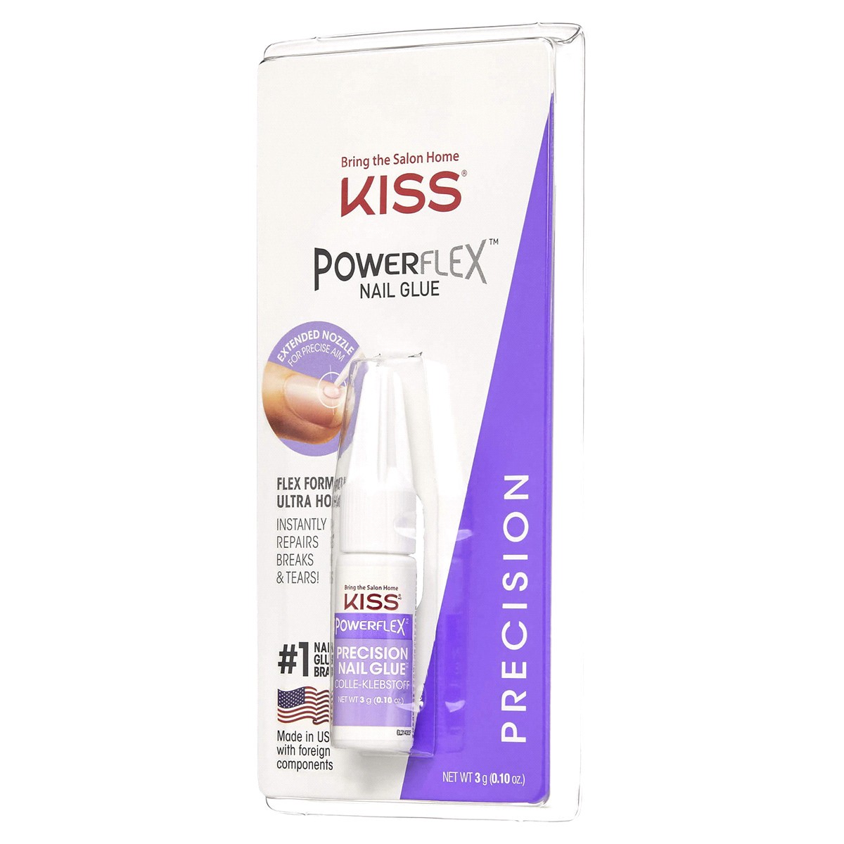 slide 3 of 3, Kiss Powerflex Precision Nail Glue 0.10 oz, 0.1 oz