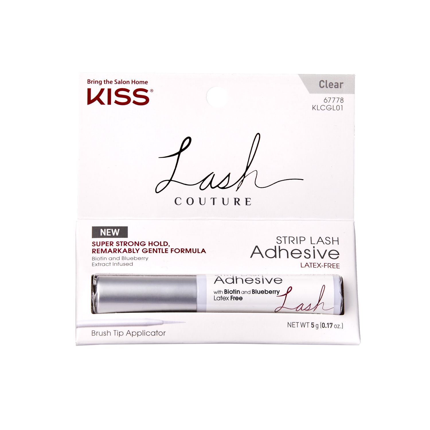 slide 1 of 1, Kiss Lash Couture Latex-Free Strip Lash Adhesive 0.17 oz, 0.17 oz
