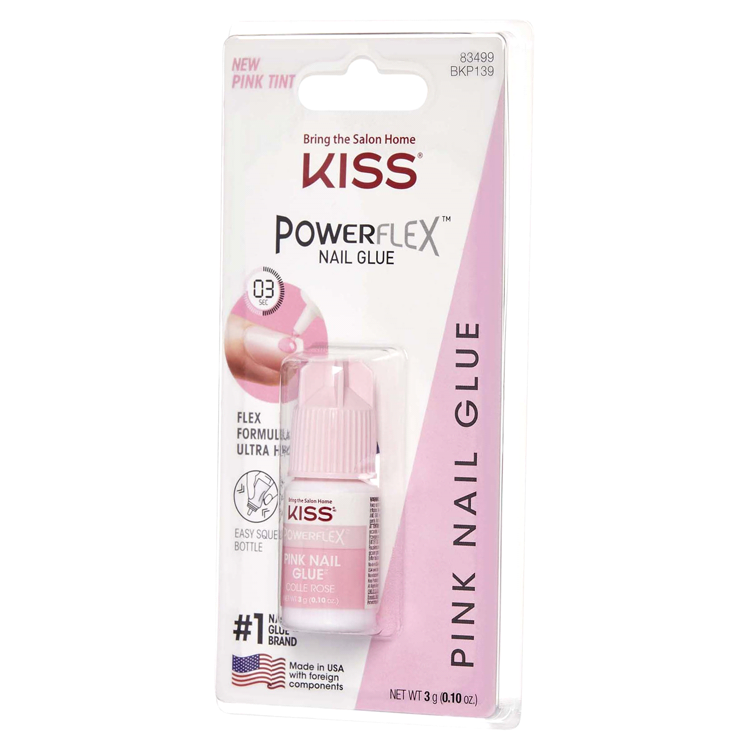 slide 3 of 4, Kiss PowerFlex Pink Nail Glue 0.10 oz, 0.1 oz