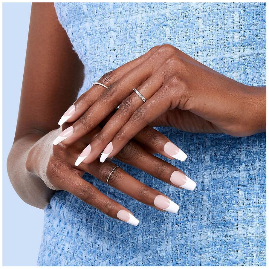 slide 4 of 5, Kiss Salon Acrylic French Medium Nails 28 ea, 28 ct