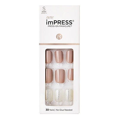 slide 1 of 1, Kiss imPress Press-On Manicure Nails One More Chance, 1 ct