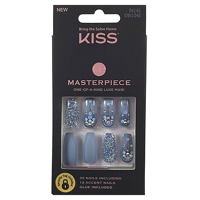 slide 1 of 2, Kiss Masterpiece Nails - Cruise Party, 30 ct