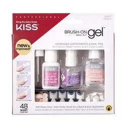 Kiss Brush-On Gel Nail Kit 1 ea