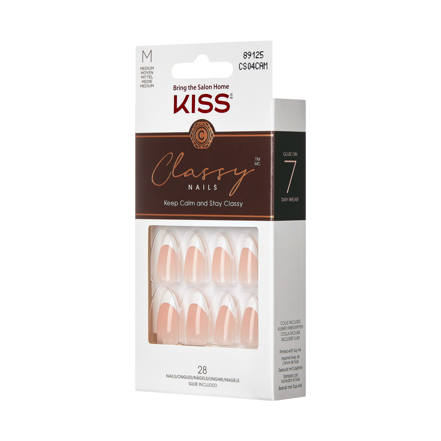 slide 4 of 4, Kiss Classy Nails Medium 28 ea, 28 ct