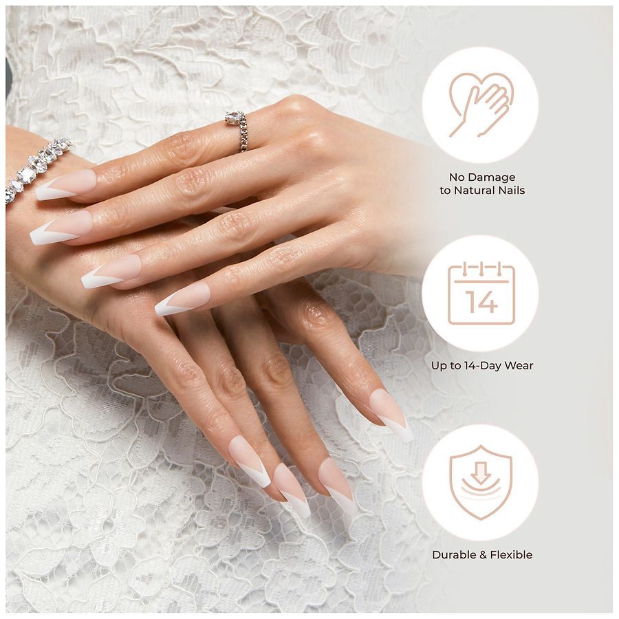 slide 4 of 5, Kiss Classy Nails Medium 28 ea, 28 ct