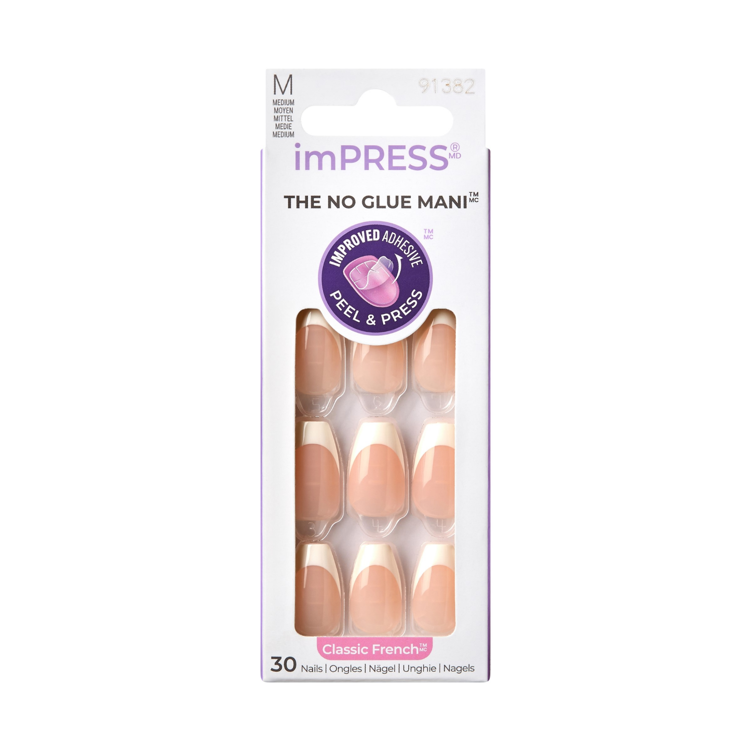 slide 1 of 2, KISS imPRESS Nails Ideal, 1 ct