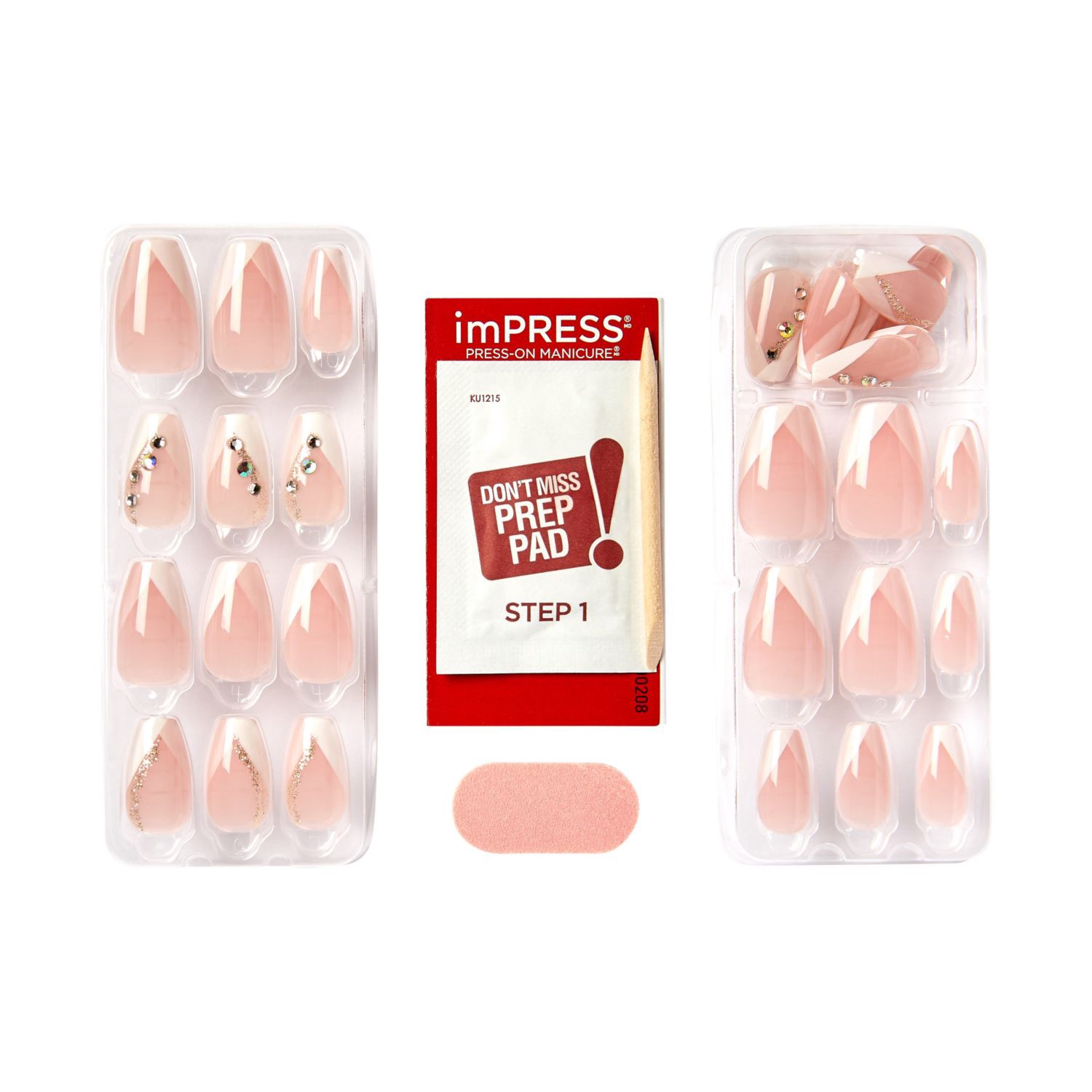 slide 7 of 10, Kiss Impress Nails - Glimpse, 1 ct