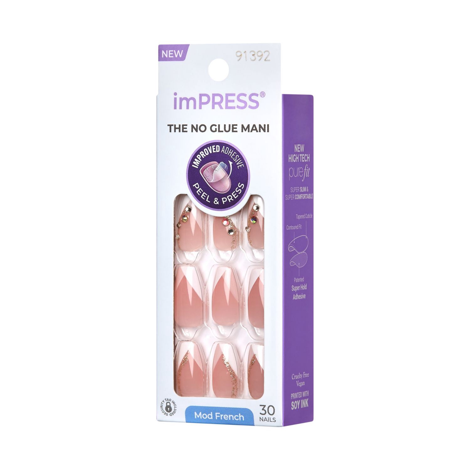 slide 10 of 10, Kiss Impress Nails - Glimpse, 1 ct