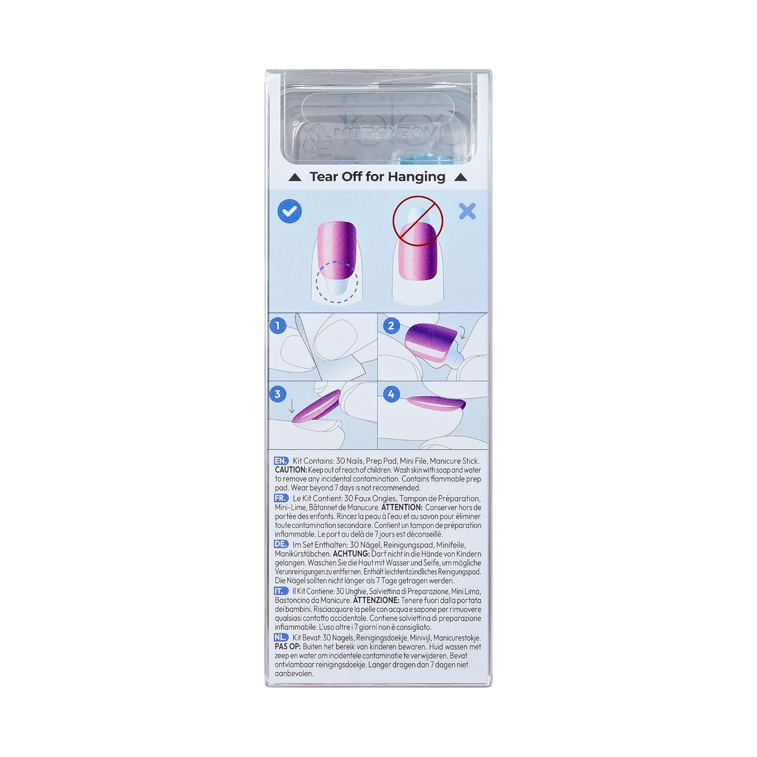 slide 2 of 7, Kiss Impress Color Fx Rebel Nails, 1 ct